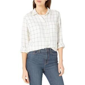 Goodthreads Women’s Modal Twill Long‎ Sleeve Button Up Blouse Size XXL